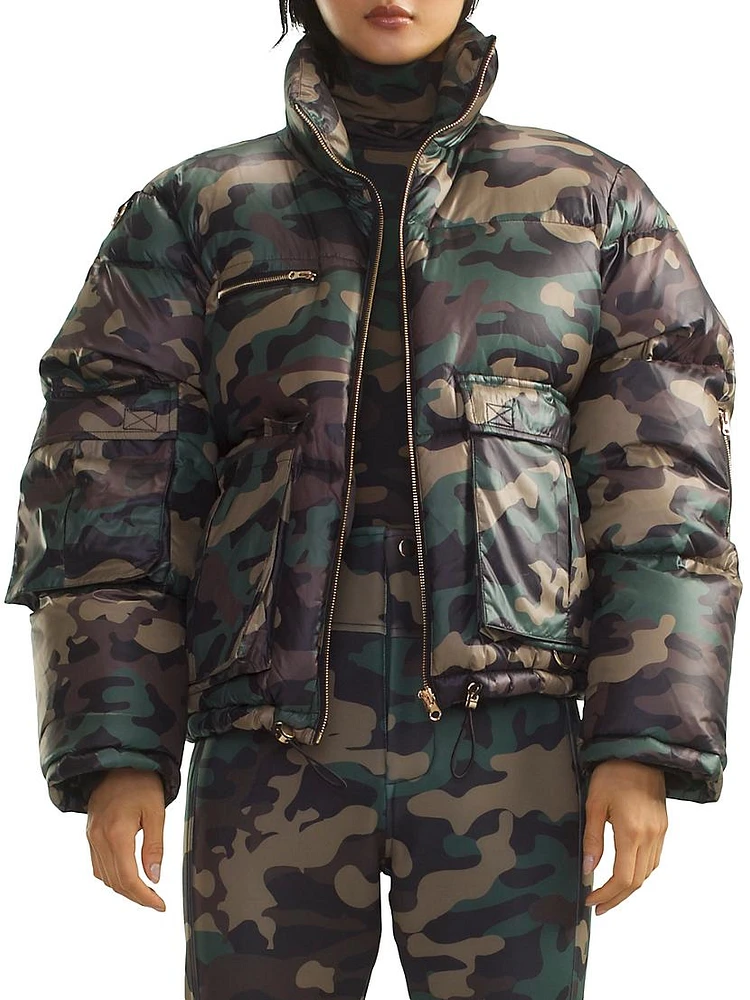 Camo Puffer Jacket