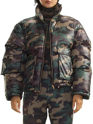 Camo Puffer Jacket