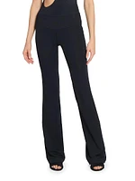 Stretch-Scuba Boot-Cut Pants