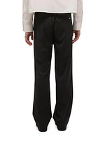 Wool Relaxed Straight-Leg Trousers