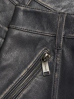 Micro Leather Mini Skirt
