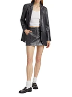Micro Leather Mini Skirt