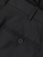 Basic Extended-Tab Wool Trousers