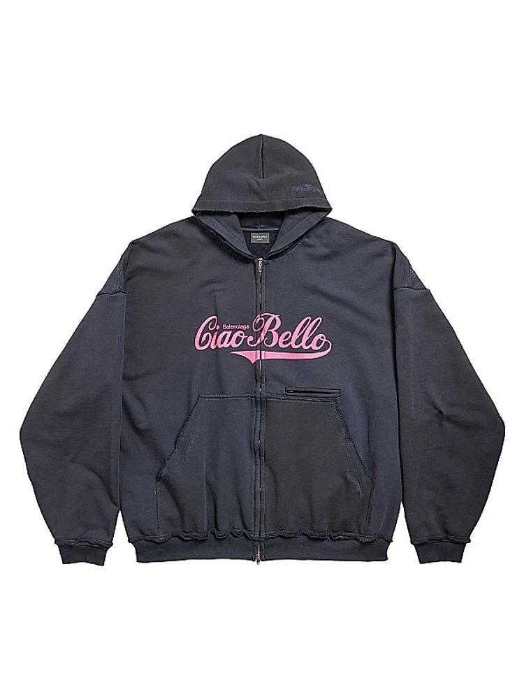 Ciao Bello Pulled Hoodie Large Fit