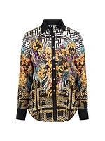 Gabriela Geometric Print Long-Sleeve Shirt