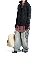 Y2K Zip-Up Cardigan