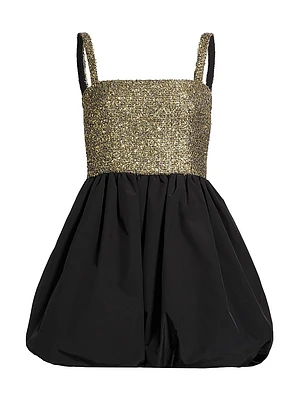 Christine Metallic Tweed Minidress