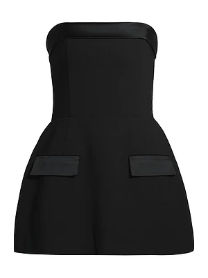 Lucienne Satin Fit & Flare Romper