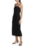 Jasmine Cotton-Blend Midi-Dress