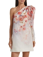 Crush Floral Asymmetric Minidress