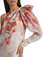 Crush Floral Asymmetric Minidress