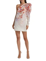Crush Floral Asymmetric Minidress