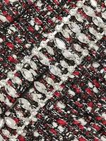 Amaya Tweed Crystal-Trim Jacket