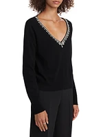 Kalia Crystal-Trim Sweater