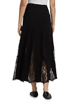 Mira Lace A-Line Maxi Skirt