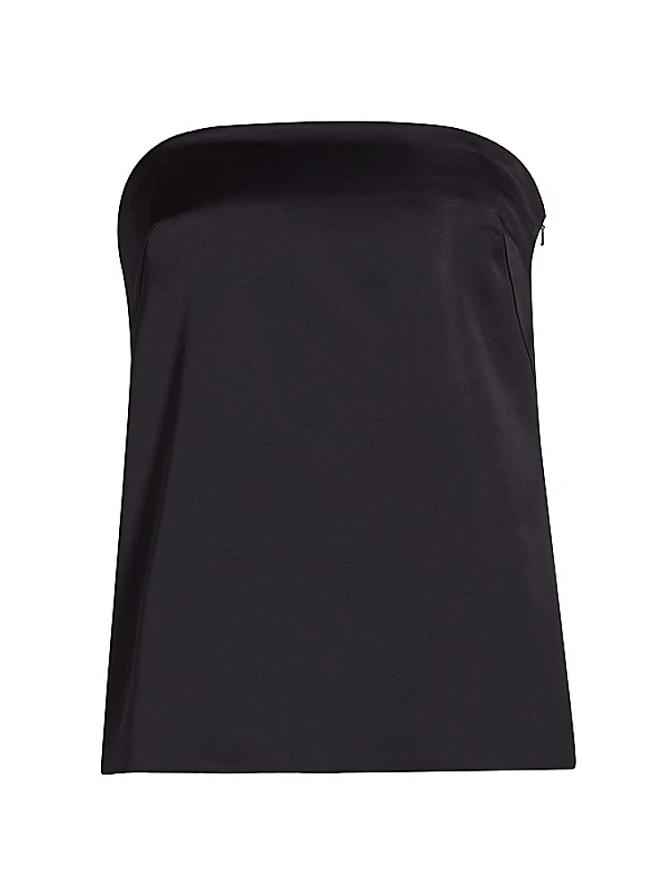 Ani Satin Strapless Top