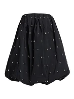 Holly Embellished Strapless Bubble-Hem Minidress