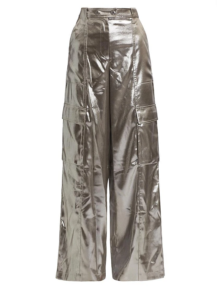 Beatriz Wide-Leg Cargo Pants