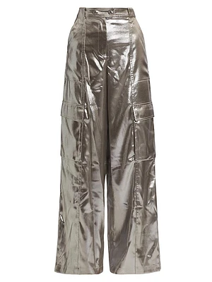 Beatriz Wide-Leg Cargo Pants