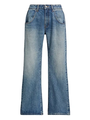 Bella Mid-Rise Boot-Cut Jeans
