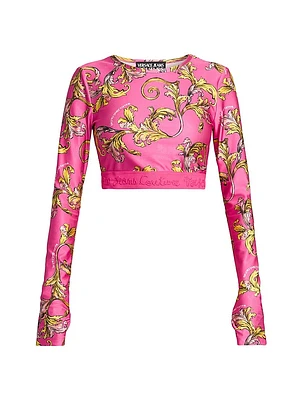 Baroque Cropped Crewneck T-Shirt