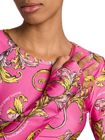 Baroque Cropped Crewneck T-Shirt