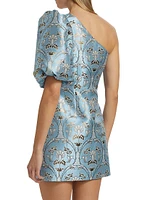 Lucia Jacqaurd One-Shoulder Minidress