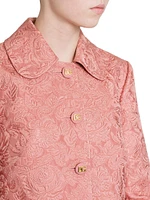 Floral Jacquard Tailored Jacket