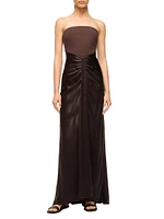 Wayfaring Strapless Draped Gown