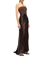 Wayfaring Strapless Draped Gown