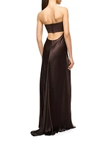 Wayfaring Strapless Draped Gown