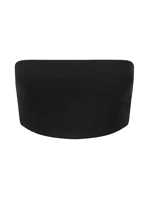 Palladium Cropped Bandeau Zip Top