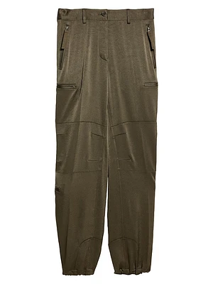 Mid-Rise Straight-Leg Pants