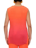 Atti Ombré Plisse Sleeveless Tunic