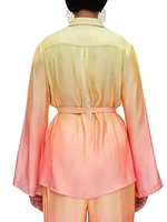 Bata Ombré Chiffon Blouse
