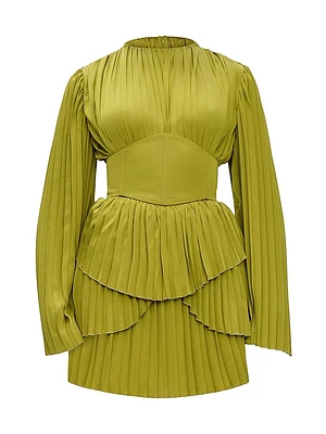 Lenti Pleated Minidress