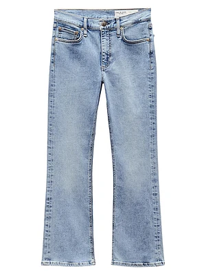 Epic Peyton Mid-Rise Cropped Boot-Cut Jeans