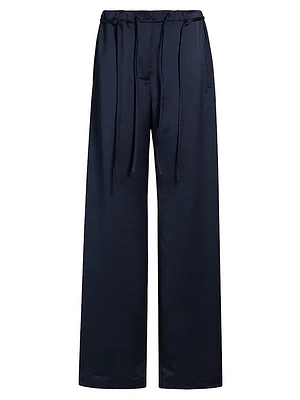 Magnus Satin Straight-Leg Pants