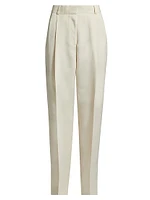 Double-Pleated Tailored Trousers