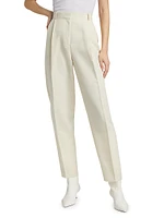 Double-Pleated Tailored Trousers