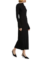 Draped Jersey Maxi Dress