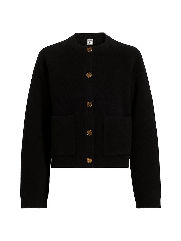 Hammered Button Cardigan