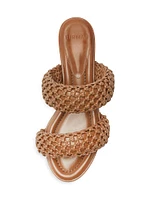 Lilla 30MM Woven Leather Sandals