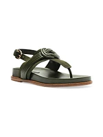 Vicky Leather T-Strap Sandals