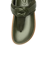 Vicky Leather T-Strap Sandals