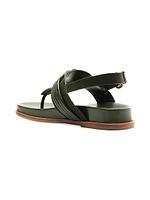 Vicky Leather T-Strap Sandals
