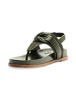 Vicky Leather T-Strap Sandals