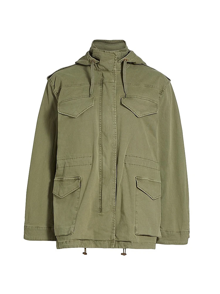 Tegan Cotton-Blend Utility Jacket