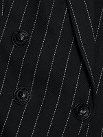 Kendi Pinstriped Double-Breasted Blazer