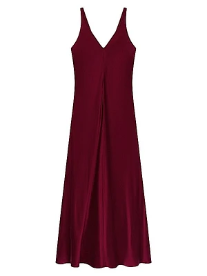 Washable Silk Maxi Bias Dress